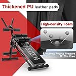 Bigzzia Ab Machine, Adjustable Ab Workout Bench Core Abdomen Trainer for Stomach Workout, 5-in-1 Crunch Machine Exercise Equipment for Home Gym - Sit UP, Push UP, Leg Press, Glider, Roman Chair, 330lbs Capacity - Image 4