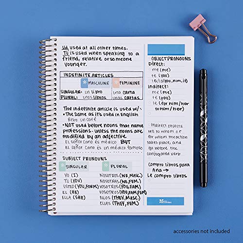 Erin Condren 8.5" X 11" Spiral Bound Productivity Notebook, Mid Century Circles, Functional 160 Lined Page and 80Lb Thick Paper Spiral Notebook, Stickers Included - Image 7
