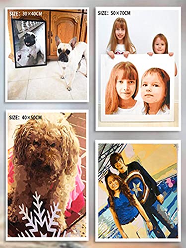 Kit Pittura Per Numeri Personalizzata - 40x50 Cm, Con Cornice, Da Foto