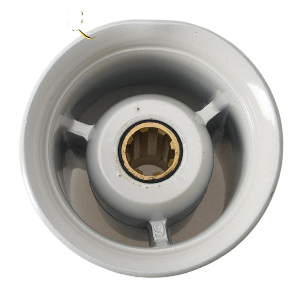Hélice 63V-45945 9 1/4x9 compatible con motor fueraborda 9.9 F9.9 15HP F15C F15 F20 aluminio 8 dientes estriado derecha