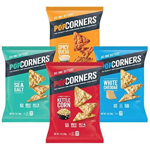 PopCorners Snacks Variety Pack | Gluten Free Chips | (24 Pack, 4 Flavor, 1 oz Snack Bags) Cover