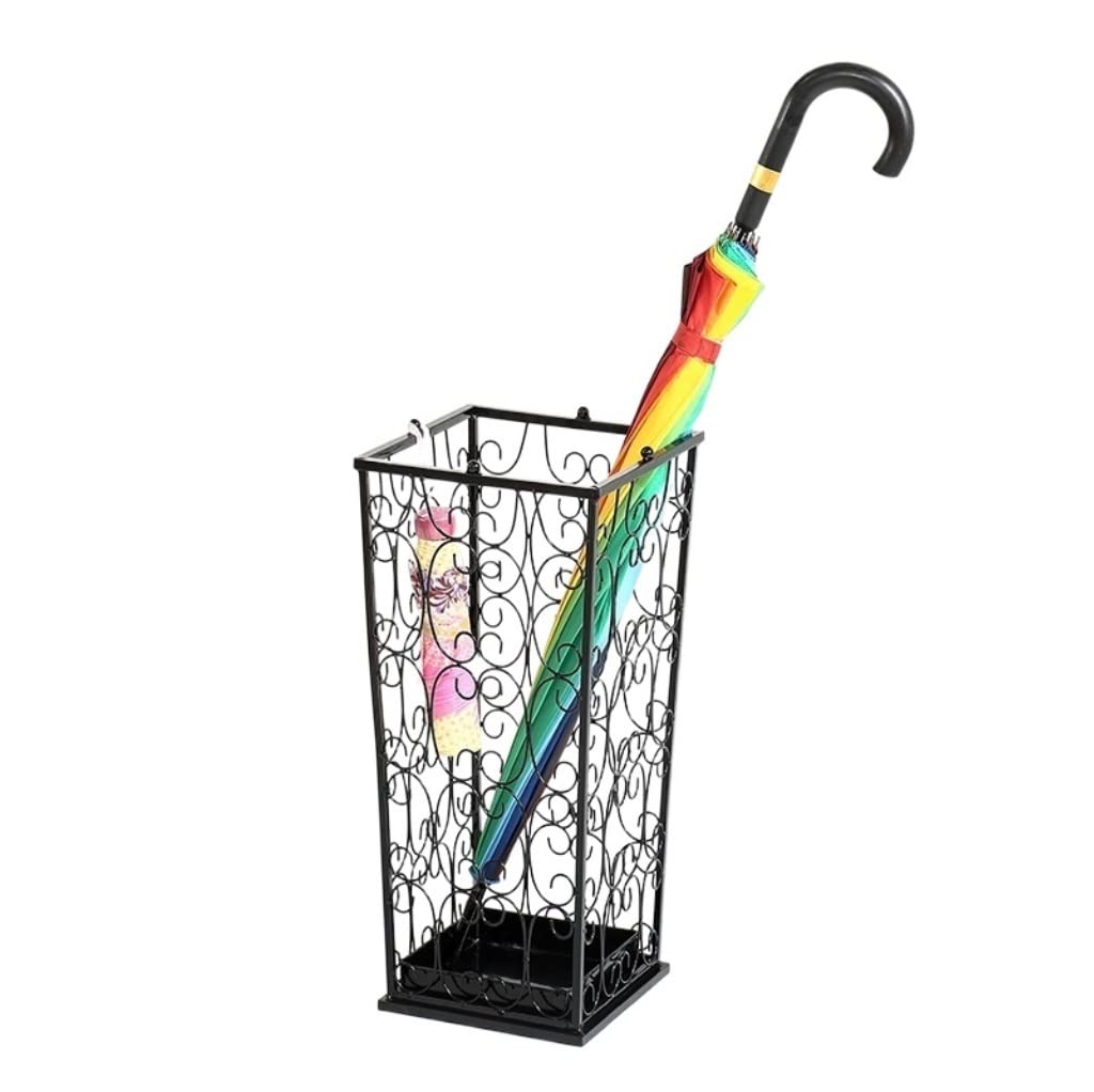 DFGHNBVC Space-Saving Metal Umbrella Holder Stand - Freestanding Decorative Rack For Entryway, Walking Stick Nizer, Durable Cane Umbrella Storage Solution