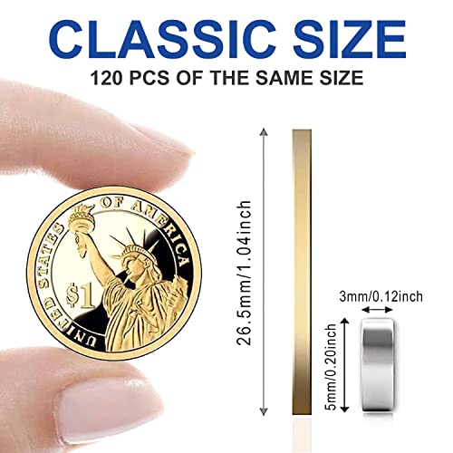 Image of DIYMAG Small Magnets, 120Pcs Mini Refrigerator Magnet for Crafts, Multi-Use Small Strong Round Fridge Magnets,Whiteboard, Billboard, Push Pin, Map Magnet