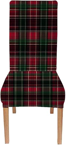 Miniatura 102 de TOMWISH Fundas para Sillas De Comedor 6, Fundas para sillas de comedor, pintura de arte abstracto, funda extraíble elástica de elastano para silla