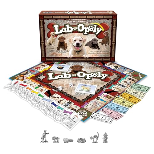 Juego de Mesa Lab-Opoly para Amantes de los Perros, Juego Familiar de Labrador Retriever, 2–6 Jugadores, Edad Recomendada 8+, Estrategia al Estilo Opoly para Fiestas miniatura 2