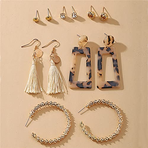 Image of Shining Diva Fashion Stylish Combo Metal Earrings for Women and Girls