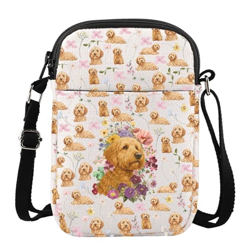 MYSOMY Golden Doodle Crossbody Bag Golden Doodle Proprietario Regali GoldenDoodle Borsa a tracolla Doodle Regali Mamma, Goldendoodle Cb3, 111