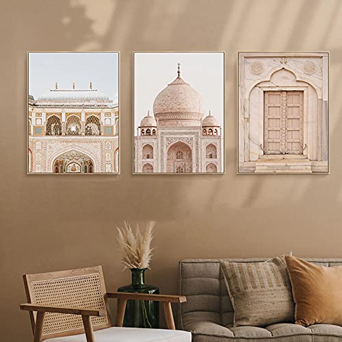 Art mural musulman de prestige - Toile architecture islamique 3 pièces