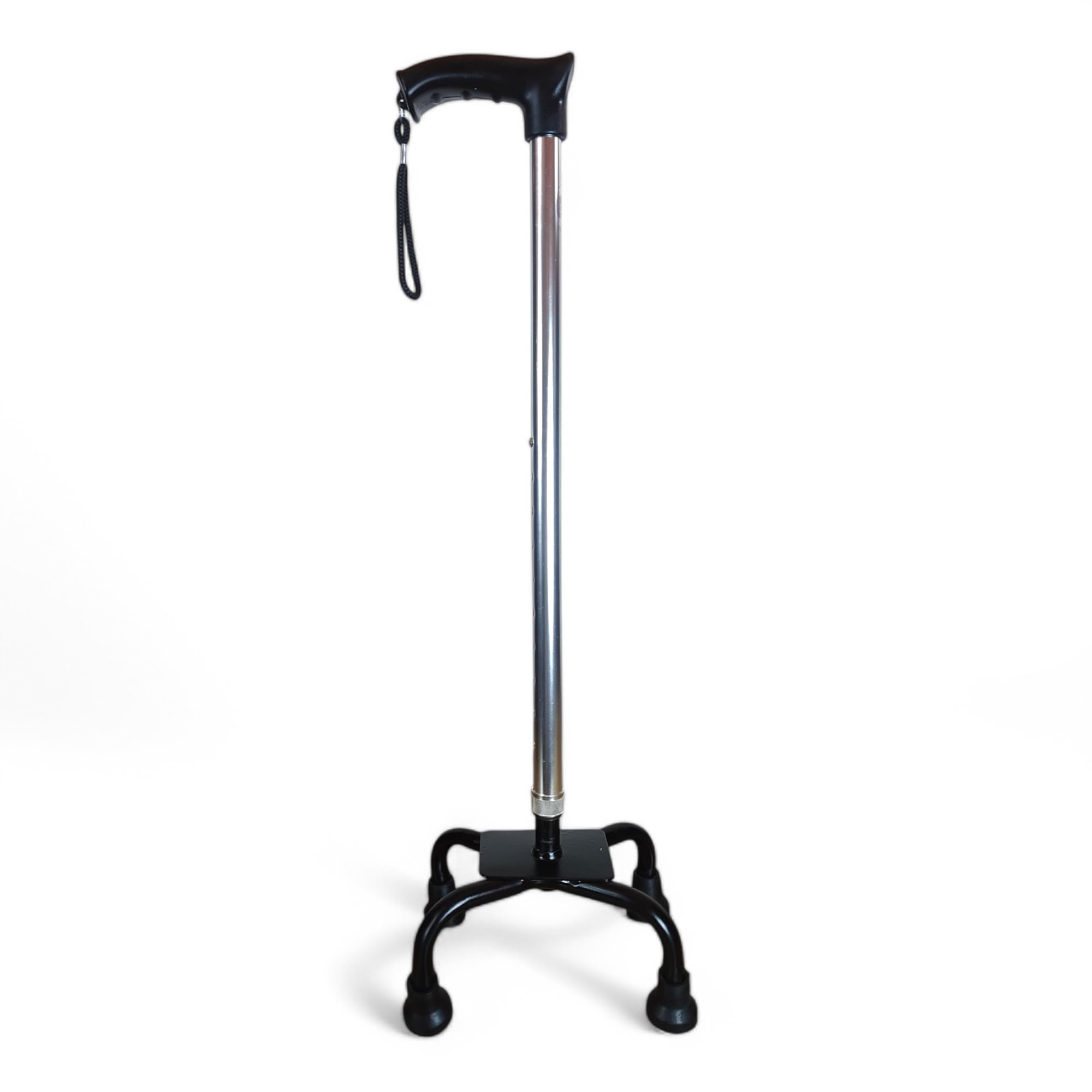 Sevak Healthcare Walking Quadripod – Adjustable Cane with Anti-Slip Base for Elderly & Adults – Lightweight Mobility Aid – Silver-image-43