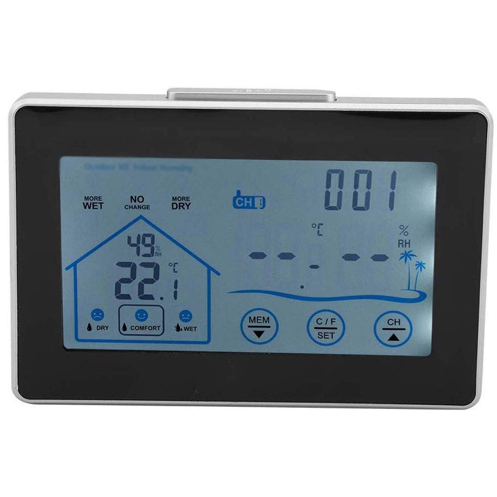 Termometr pokojowy - inteligentny miernik temperatury i wilgotności z ekranem dotykowym termometr elektroniczny