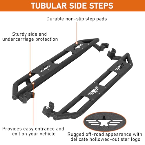 Estribos laterales para Jeep Wrangler JK 2007-2018 miniatura 5