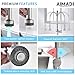 AIMADI Modern Kitchen Faucet Pull Down Sprayer,Stainless Steel Single Handle Kitchen Sink Faucet with LED Light,Brushed Nickel