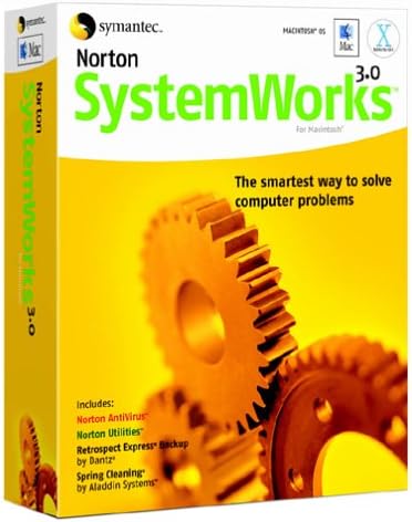 Norton Systemworks 3.0 Mac AntiVirus, Utilities, Backup, Spring Cleaning