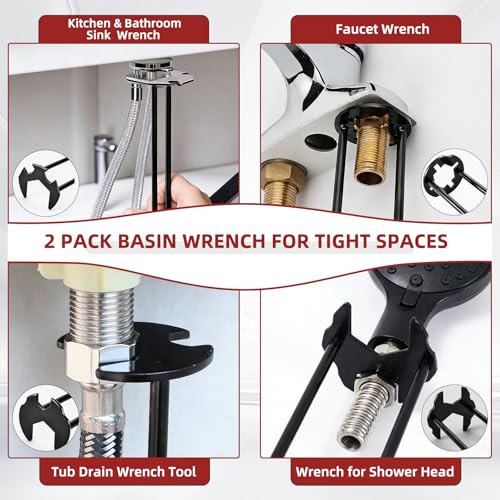 GPANDAG 7PCS Plumbing Tool Sink Wrench