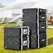 VEVOR 4U Rack Case, Standard 19 in Depth, Server Rack Cabinet with ABS Construction Handle Heavy-Duty Twist Butterfly Latches, Detachable Front & Back Panels, for Amps, Mixers, Microphone Receivers