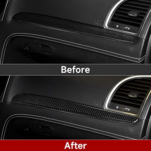 Image of Car Copilot Decor Strips Decals for 2011-2023 Chrysler 300 / 300C / 300S / Limited /Touring /Base Accessories Carbon Fiber Stickers