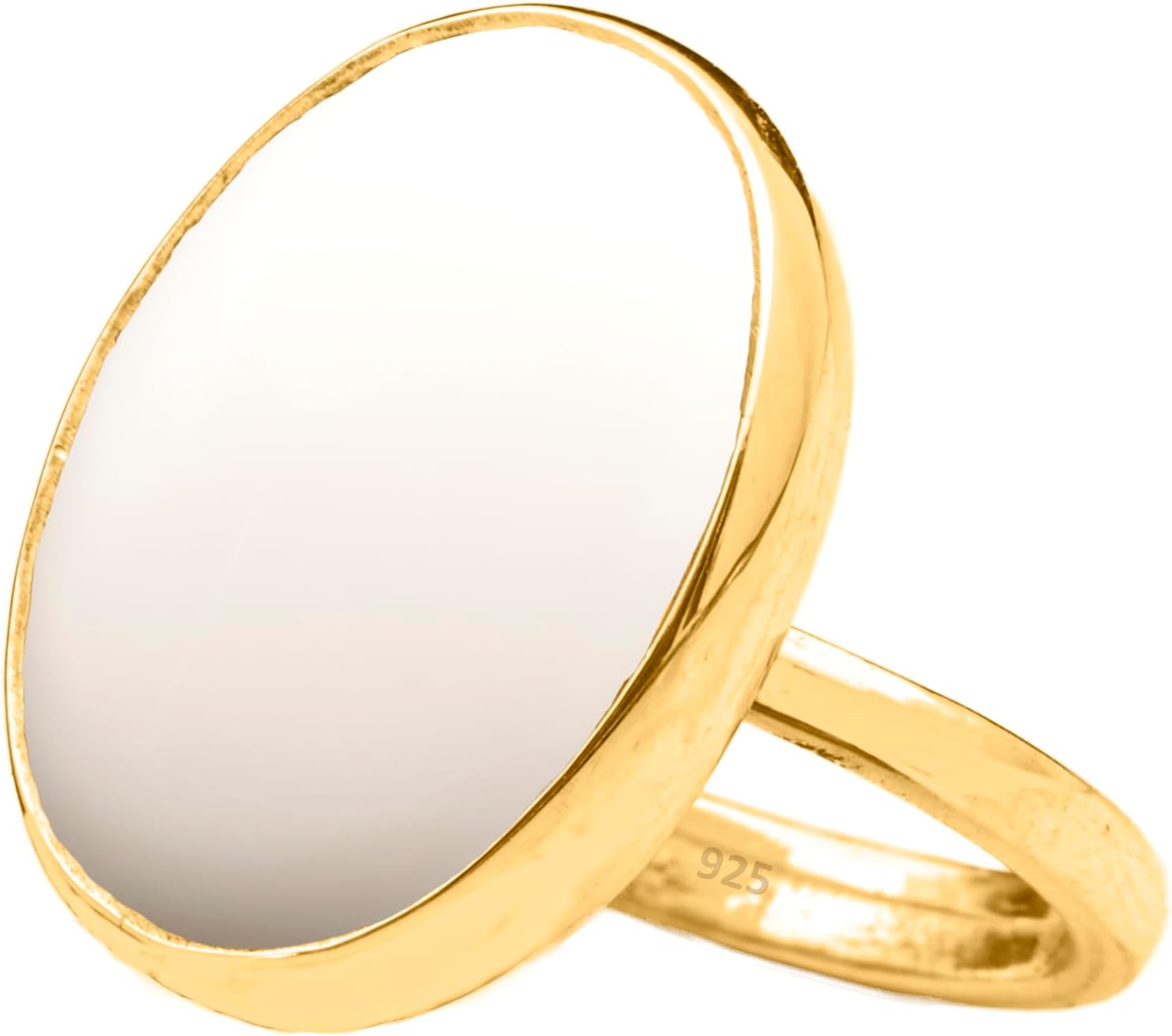 Natural Labradorite Crystal Ring 24K Gold Vermeil 925 Sterling Silver Oval Solitaire Gemstone Dainty Leo Spiritual Perseverance Statement Ring Handmade Turkish Fine Jewelry