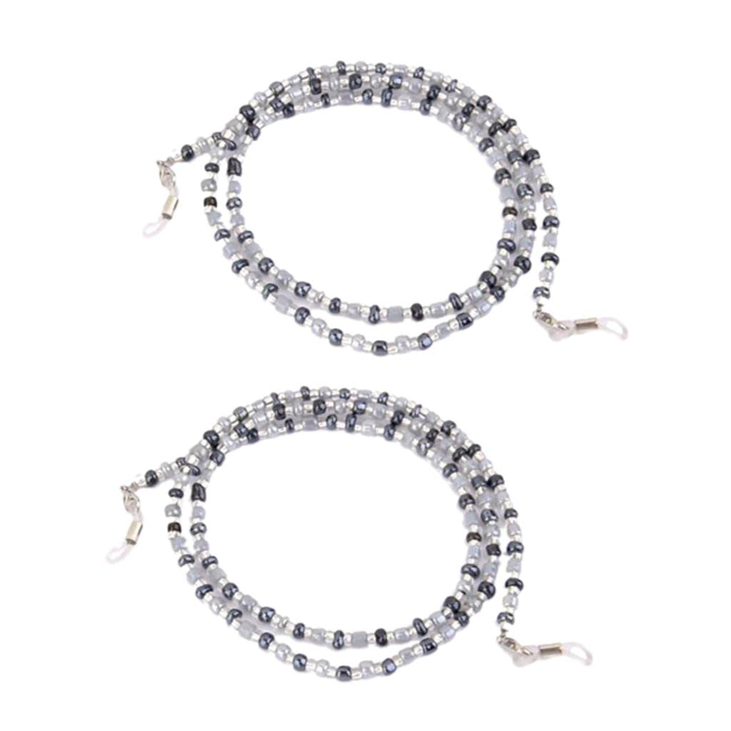 STYLEHEAVEN 2x Black Beaded Necklace Glasses Sunglasses Spectacles Chain Cord Holder|Health & Beauty|Vision Care|Other Vision Care-picture-21
