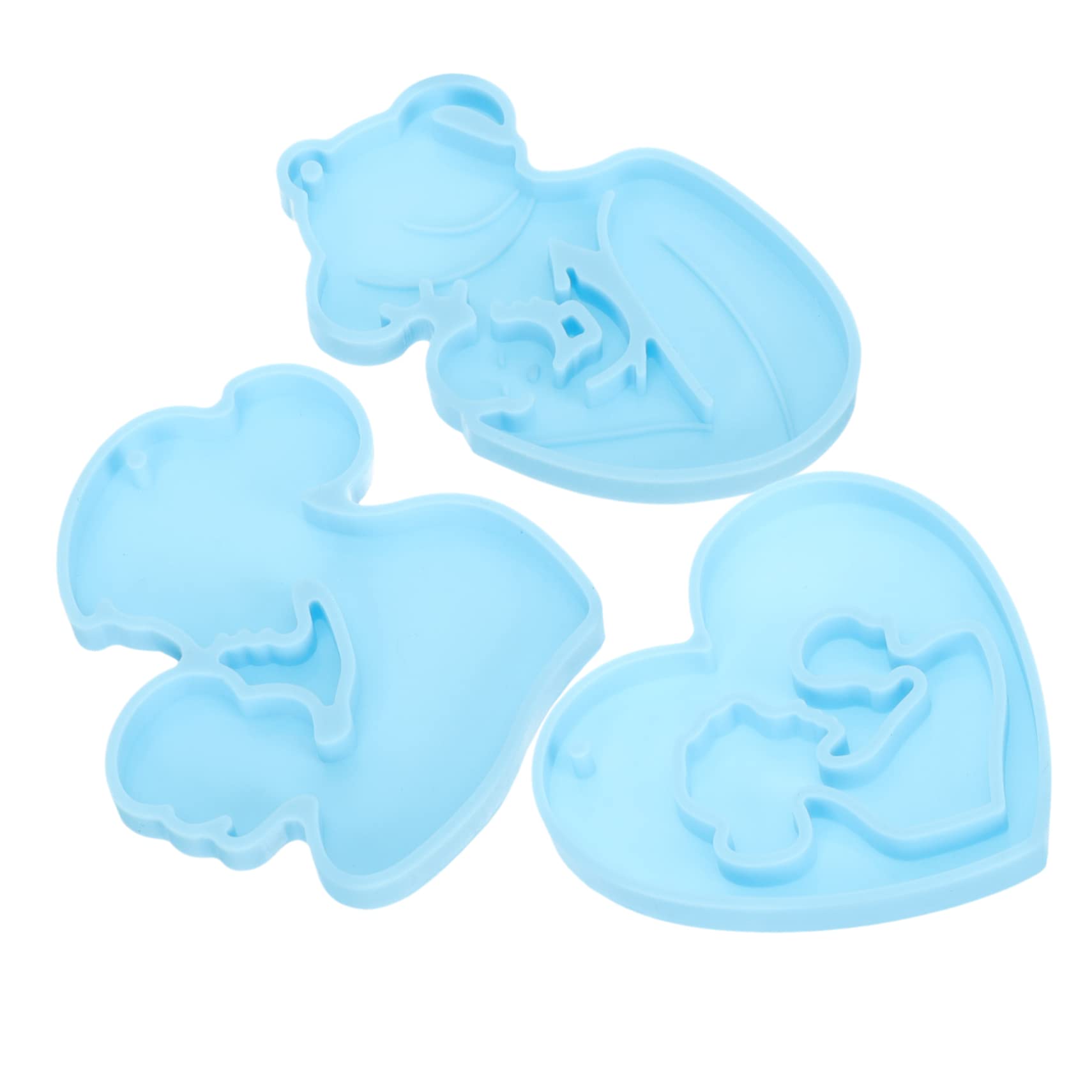 Lurrose 5 Set Di Per Ciondoli Non Portachiavi Stampo in Silicone Per La Festa Della Mamma Per Resina Epossidica 3 Pezzi * 5