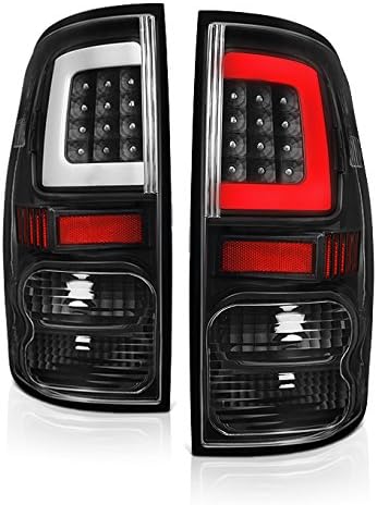 AKKON - For 07-13 Toyota Tundra Pickup Black Bezel C-Shape LED Tube Tail Brake Light Lamp Assembly
