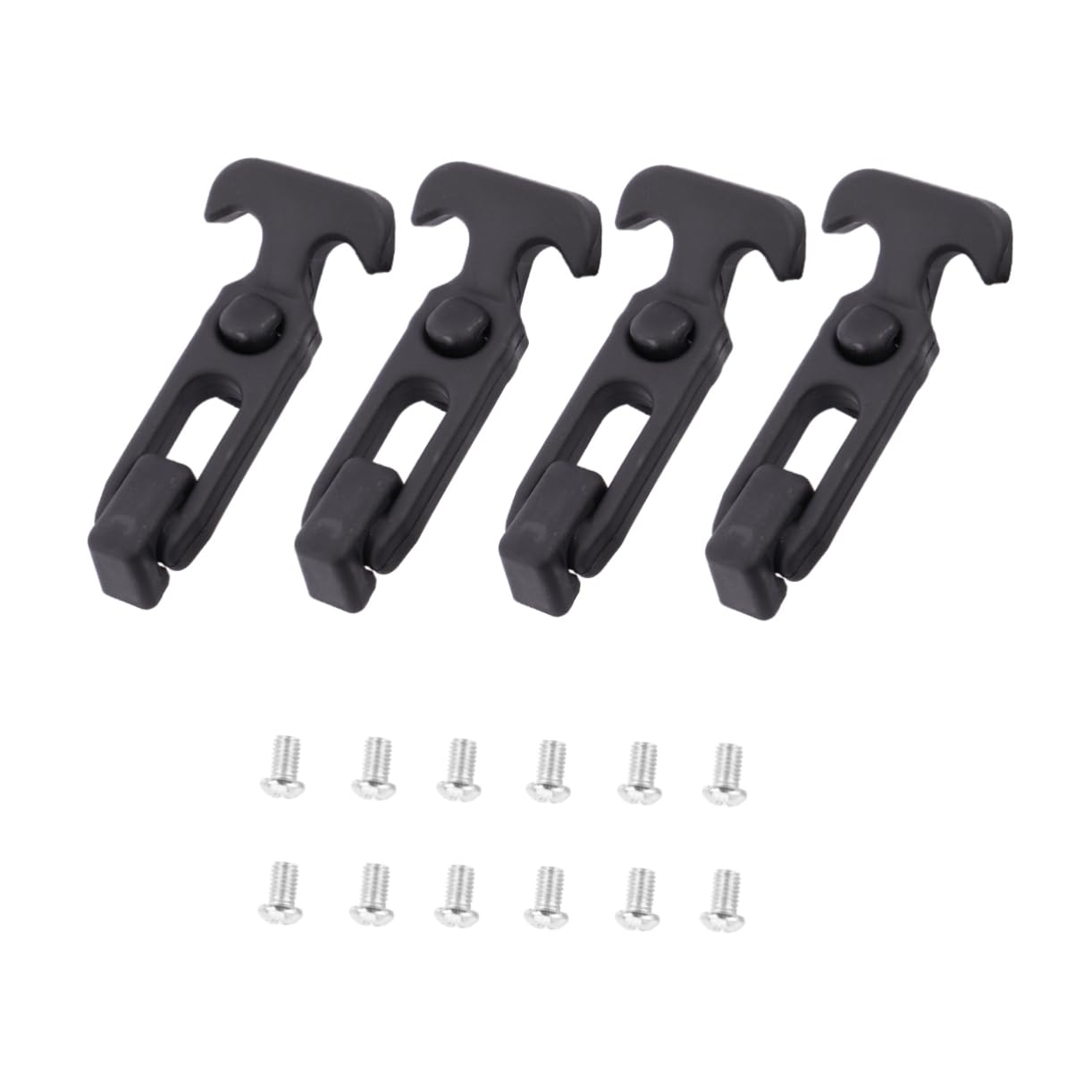 Wakauto 4 Pieces Rubber Handle Rubber Latch Draw Latch Pin with T-Handle Latch with T-Handle Tool Box Buckle Handle Rubber Auto