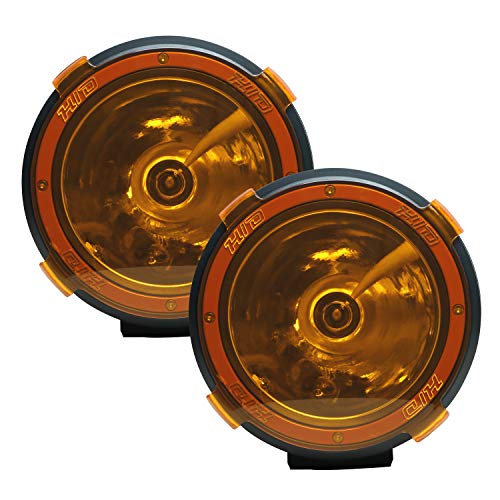 Image of AllExtreme EXC114MC 4 Inch Spot & Flood Beam Fog Light Offroad 1000M Range PVC Housing HID Xenon Driving Lamp for Car SUV Jeep Truck & ATV (45W, Yellow & White, 2 PCS)