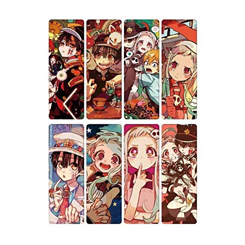 Bookmark - 8pcs Toilet-Bound Hanako-kun Bookmarks Waterproof Transparent PVC Plastic Bookmark Beautiful Book Mark (2)