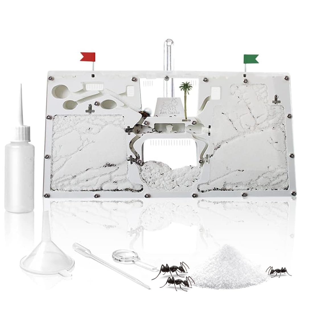 Ant Farm Castle - Live Ant Habitat & Observation Kit for Kids & Students