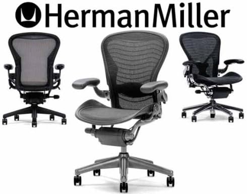 Silla Aeron de Herman Miller con PostureFit, Talla B Mediana, Color Carbón miniatura 3