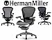 Aeron Chair by Herman Miller with PostureFit, Highly Adjustable Classic Carbon, Graphite Size B Medium Posture Fit