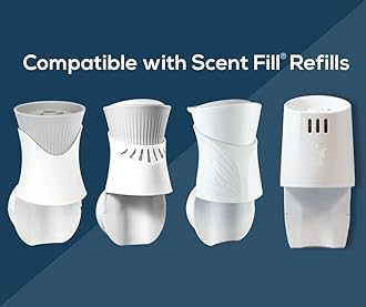 Scent Fill Vanilla Plug in Air Freshener, 4 Scented Oil Refills