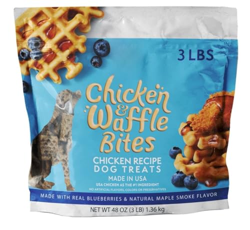 Member Marks Chicken & Waffle Bites Chicken Recipe Dog Treats,