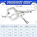 4 Pcs Locking C Clamp Set, Locking Pliers with Fixed and Swivel Pads, 6 Inch, 9 Inch, 11 Inch, Metal Tools Welding Clamps for Home Farm
