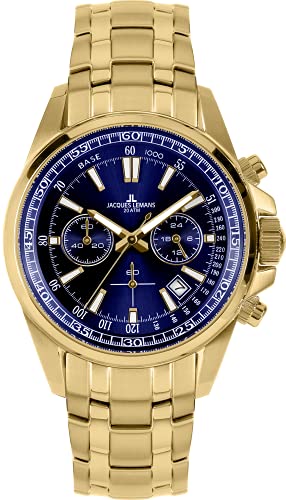 Chronographe Jacques Lemans Liverpool 1-2117O montre homme étanche en acier inoxydable