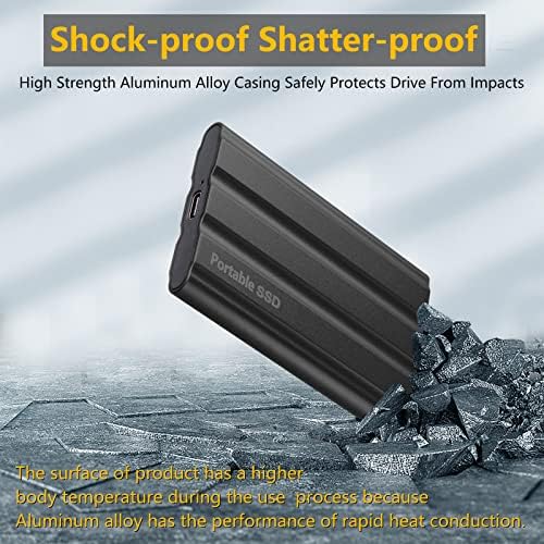 7TB Mobile SSD,External Hard Drive,Solid State Drive Portable,SSD Hard Drive Slim Storage Drive with USB 3.0 C Port for PC, Laptop and Mac