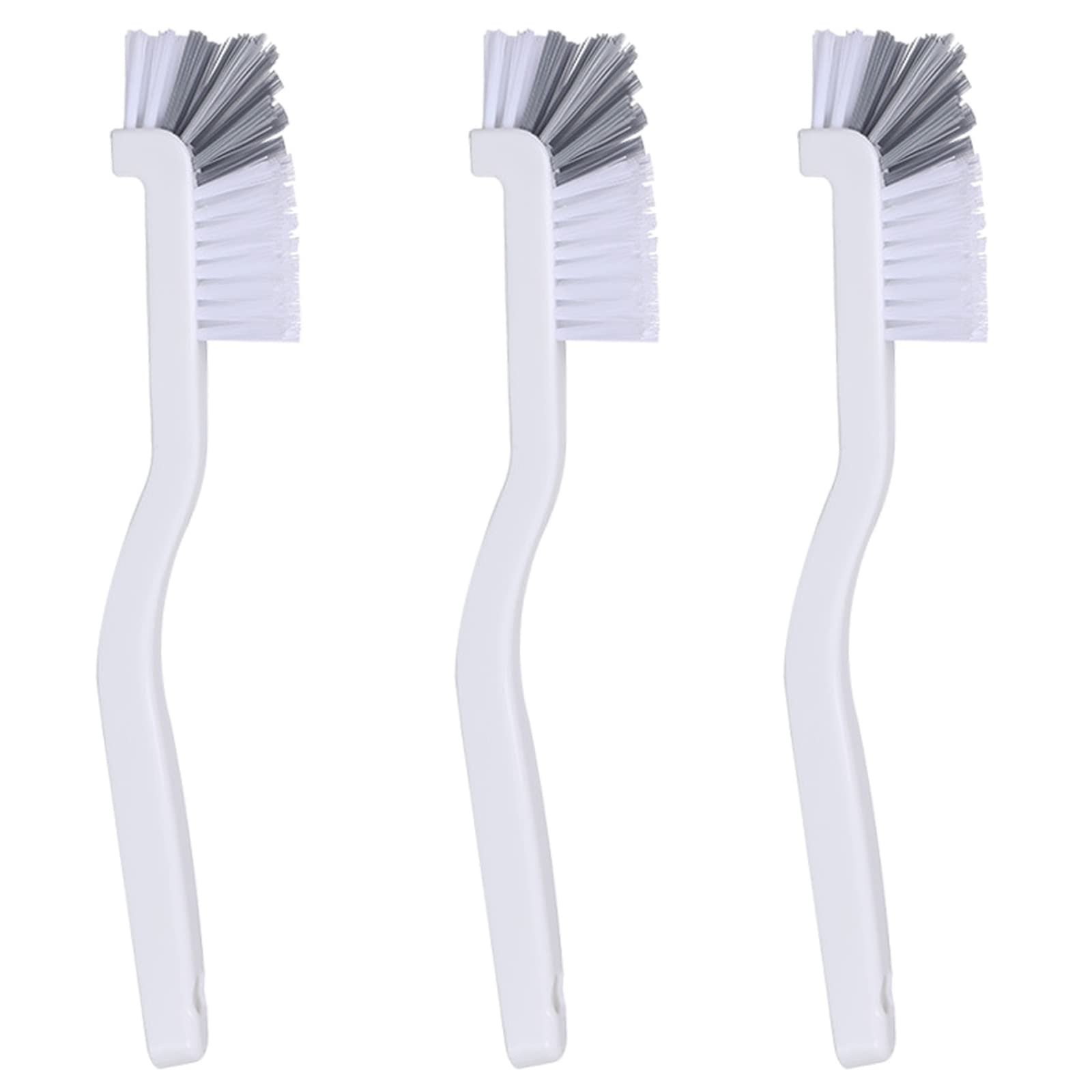 Bottle Cleaning Brushes YUNYAN Pack of 3 Curved Brush Cleaner Kitchen Brush Cup Brush Cleaning Brush with Long Handle Brush Cleaning for Glasses Bottle (White)