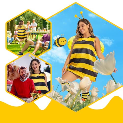 cuteDIY Kostüm Biene Damen Fasching Frauen Große Größen Fasnachtskostüm Xl XXXl Karnevalkostüm XXl