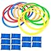 SPYMINNPOO Speed Rings, 29cm/11.4in Kindergarten Training Aid Children Toy Outdoor Sport Tool for Speed and Agility Practice Games