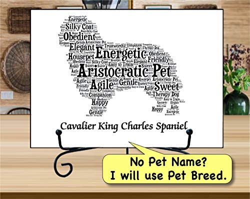 Cavalier King Charles Dog Lover Gifts For Women, Men, Mom, Dad | Free Personalize Custom Art Print Portrait Merchandise | Unique Pet Present | Handmade #TOP2