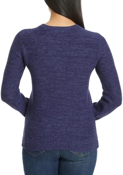Gloria Vanderbilt Women’s Soft Crewneck Sweater, Standard Fit, Long Sleeve Pullover - Image 3