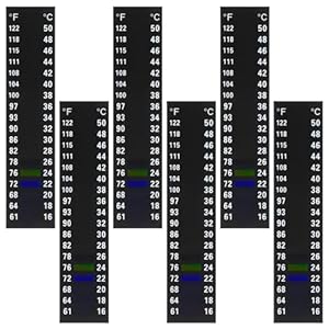 Teaaha Termometr Ciekłokrystaliczny Akwarium 6 sztuk