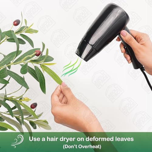 Image of ABOUT SPACE 4ft Olive Tree with 580 Leaves & 20 Olives - Artificial Plant for Home Decor - Natural Looking Plant Decor Big Fake Ornamental Plants with Pot - Indoor Artificial Plants for Living Room