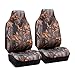 FH Group Full Set Cloth Car Seat Covers - Universal Fit,1-Piece Front Seat Covers, Airbag Compatible, Split Bench Rear Seat Cover, Washable Seat Cover for SUV Hunting