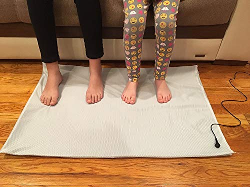 20x30 inches Grey Carbon-Fiber and Polyester blend Grounding/Earthing Conductive Fabric Mat/Pets Mat. Safe