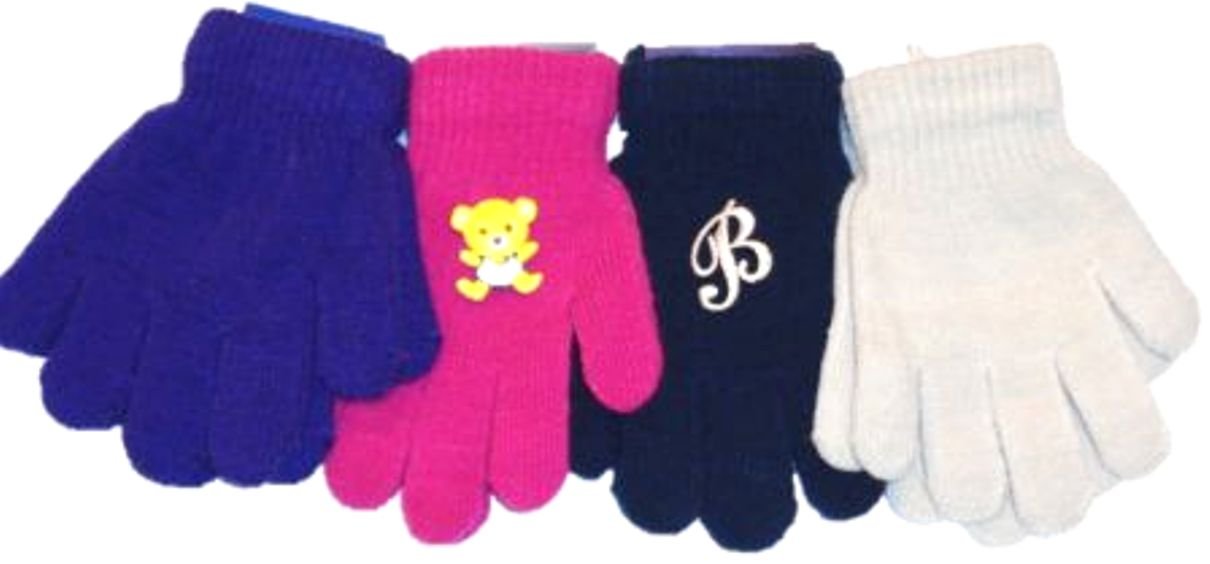Set of Four One Size Magic Gloves for Children Ages 1-3 Years