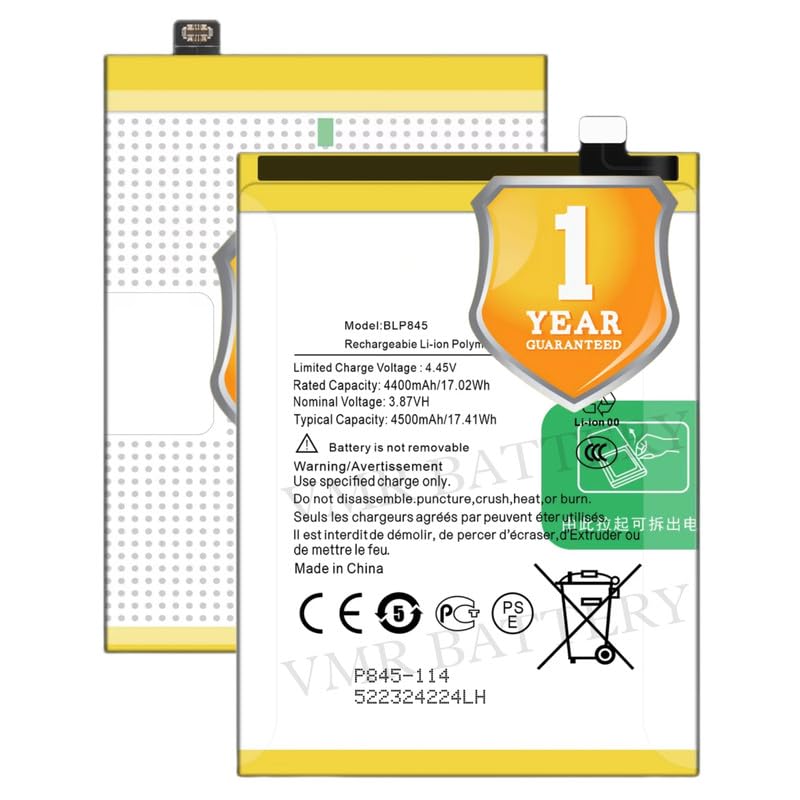 Image of Original BLP845 Battery Compatible for OnePlus Nord CE 5G (EB2101, EB2103) - (4500mAh) - 1 Year Warranty K7