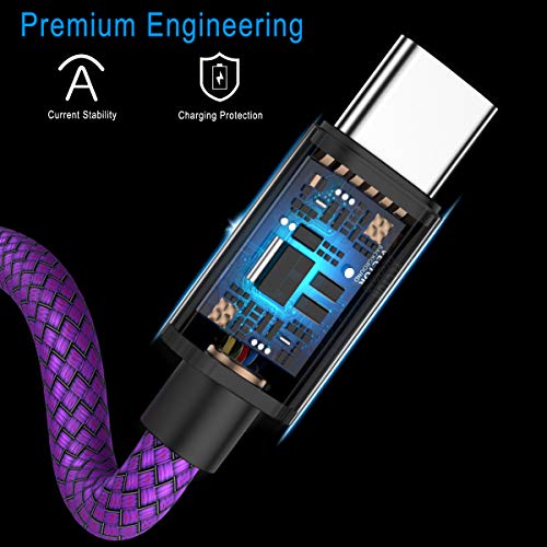 Basesailor Usb Type C Charger Cable 6.6Ft 2 Pack,Charging Cord For Kindle Fire Hd 10 9Th 2019,8 10Th 2020,Paperwhite 2021 11Th Generation,Ipad Air 4 4Th 5 5Th Mini 6 6Th Gen,Samsung Galaxy Z Flip Fold #TOP3