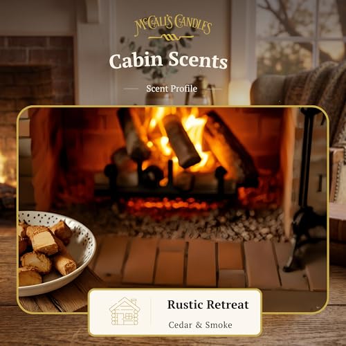 Image of McCall's Candles | Cabin Scents | Scented Wax Melt | Spiced Pine, Evergreen & Rustic Woods | 6-Piece Break-Apart Bar | 12-24 Hours Per Wedge | Poured in the USA | 5.5 oz