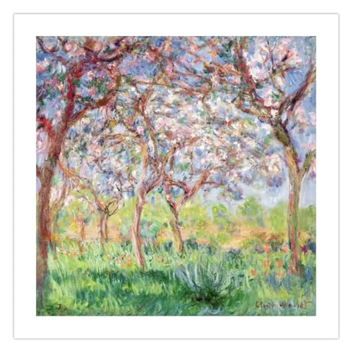 Poster Claude Monet Printemps à Giverny reproduction peinture impressionniste