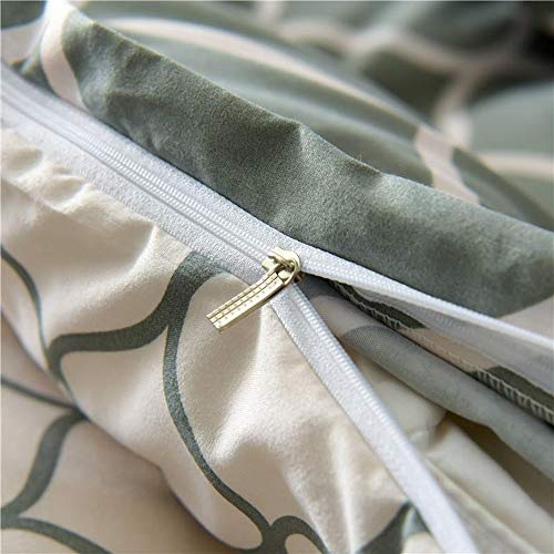 Parure de lit housse de couette gris 180x210 cm avec motif géométrique moderne